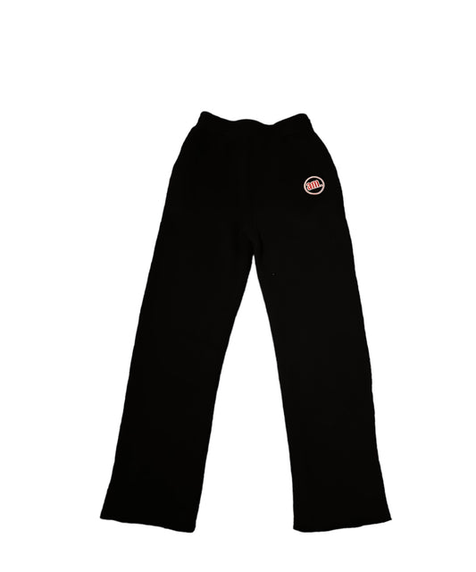 Black “am.” Embroidered Sweatpants